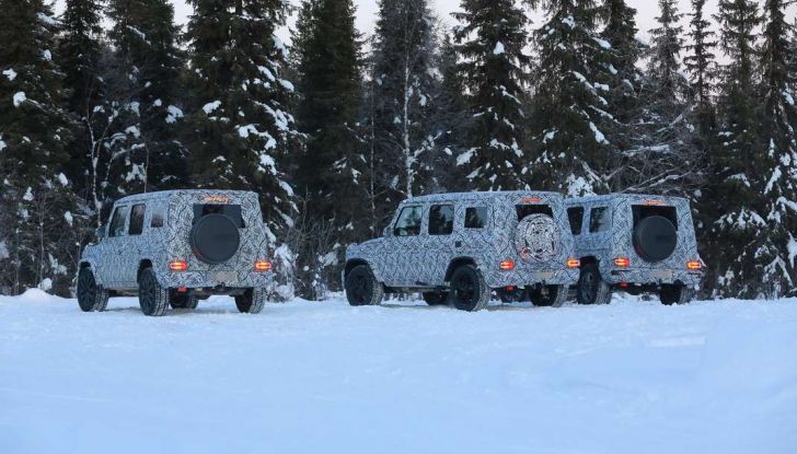 Mercedes Classe G di nuova generazione, foto spia sulla neve - Foto 3 di 11