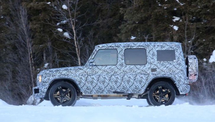 Mercedes Classe G di nuova generazione, foto spia sulla neve - Foto 5 di 11