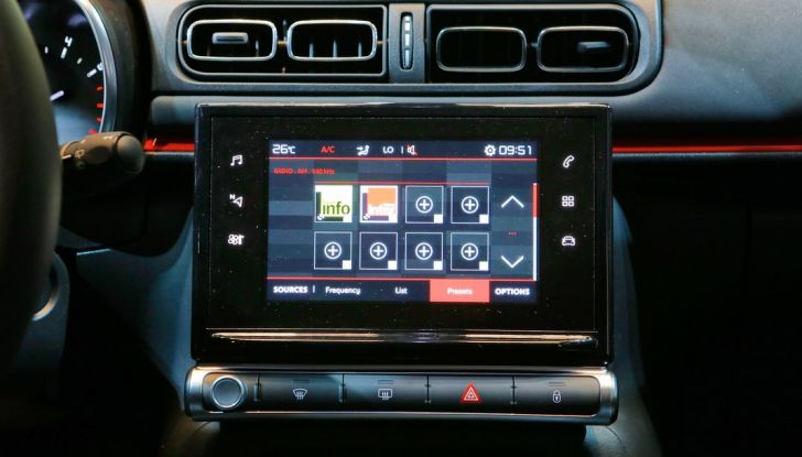 citroen c3 interno bologna 2016