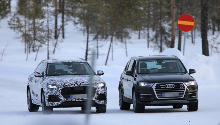 Audi Q8, prime foto spia del SUV in arrivo nel 2018