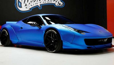 La Ferrari 458 Italia Liberty Walk di Justin Bieber in vendita all’asta