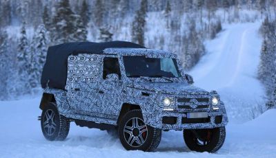 Mercedes Classe G500 4×4 Pickup prime immagini spia del prototipo