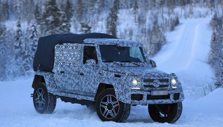 Mercedes Classe G500 4x4 Pickup prime immagini spia del prototipo