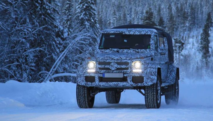 Mercedes Classe G500 4×4 Pickup prime immagini spia del prototipo - Foto 7 di 30