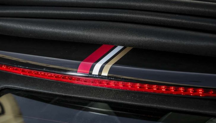 DS Performance Line, dettaglio rifinitura tetto, colori societari.