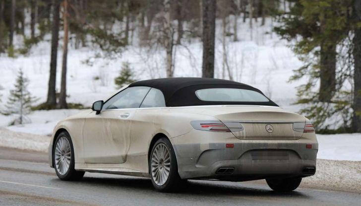 Mercedes Classe S Cabrio restyling, foto spia