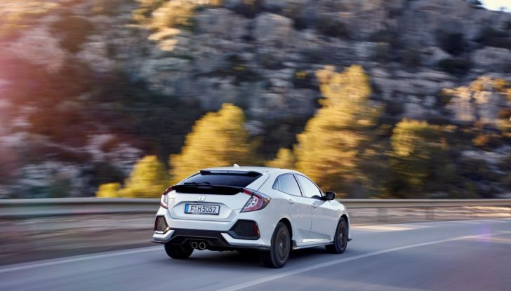 Civic Honda nuova, prova su strada.