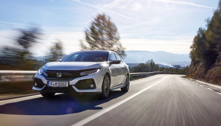 Civic Honda nuova, prova su strada.