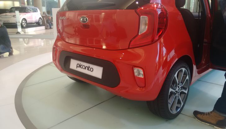 Nuova Kia Picanto, profilo posteriore.