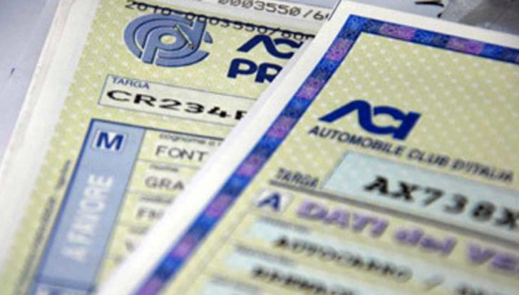 Libretto circolazione auto