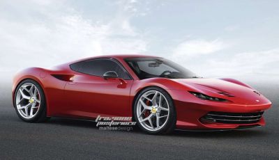 Nuova Ferrari Dino, il rendering di Trazione Posteriore