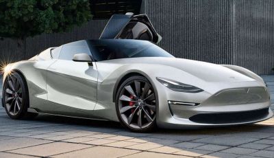 Tesla Roadster 2019, il rendering della scoperta elettrica