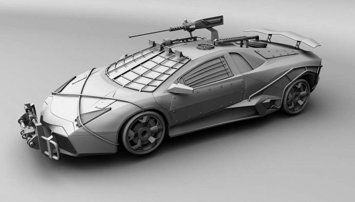 Lamborghini Reventon con modifiche anti invasione zombie - Foto 6 di 8