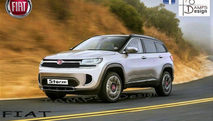 Fiat Storm, il rendering: Crossover su base Renegade per il marchio torinese - Foto 1 di 3