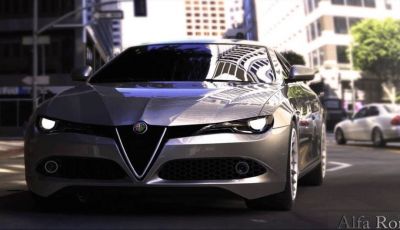 Alfa Romeo Alfetta, il rendering dell’ammiraglia del Biscione