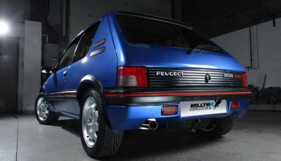 Peugeot 205 GTi: un bellissimo esemplare restaurato da Milltek
