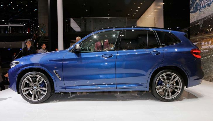 Nuova BMW X3 2017: nuovi motori e linee più decise - Foto 3 di 22