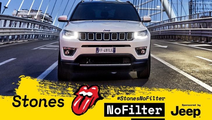 Jeep Compass con i Rolling Stones nel No Filter Tour 2017 in Europa - Foto 1 di 7