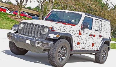 Jeep Wrangler MY2018, prime immagini spia