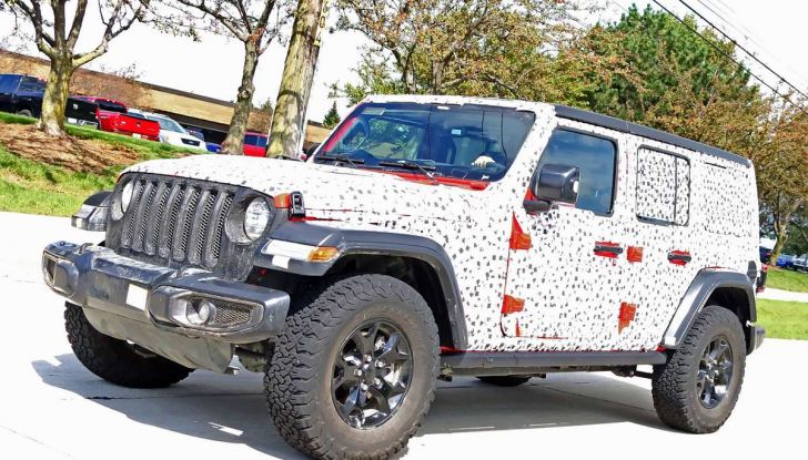 Jeep Wrangler MY2018, prime immagini spia - Foto 22 di 22