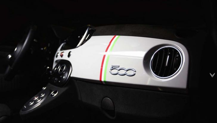 Fiat 500 Abarth 595 by Vilner, la piccola sportiva omaggia il tricolore - Foto 12 di 15