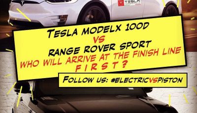 Tesla Owner Club, la sfida: Tesla Model X VS Range Rover HSE in 800Km