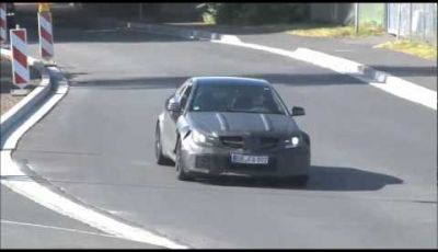 Mercedes C63 AMG Coupé Black Series spy video