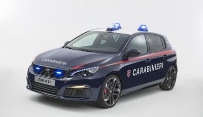 Una Peugeot 308 GTi per l’Arma dei Carabinieri