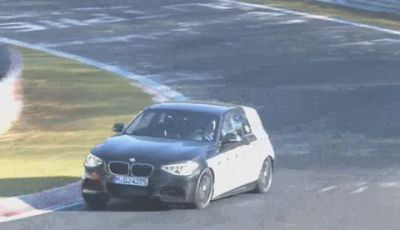 BMW M135i video spia dei test al Nurburgring