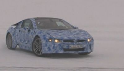 BMW i8 video spia dei test al Circolo Polare Artico