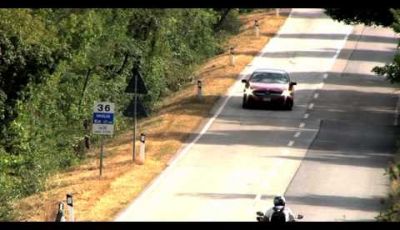 Nuova Classe A 45 AMG sulle strade del Passo della Futa