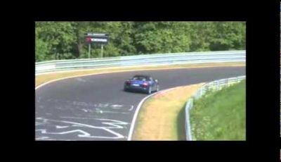 Audi R8 GT Spyder spy video test al Nürburgring