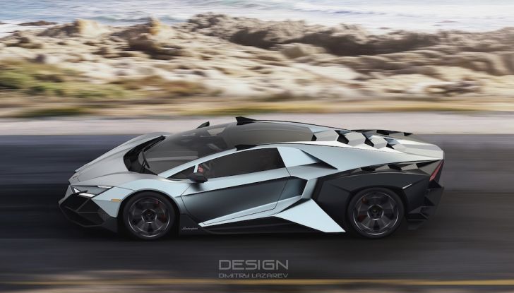 Lamborghini Forsennato, stile estremo per l’ultimo rendering del Toro - Foto 5 di 7