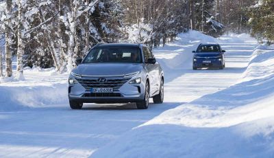 Hyundai Kona e Nexo, test estremi nel freddo della Lapponia