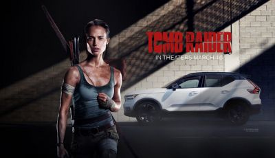 Volvo XC40 protagonista in Tomb Raider con Lara Croft