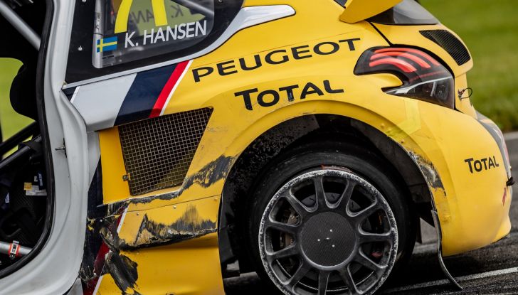 Il giovane Kevin Hansen (Peugeot 208 WRX) dimostra che può lottare per il podio - Foto 1 di 2