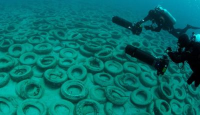 8.500 pneumatici recuperati dai fondali marini italiani