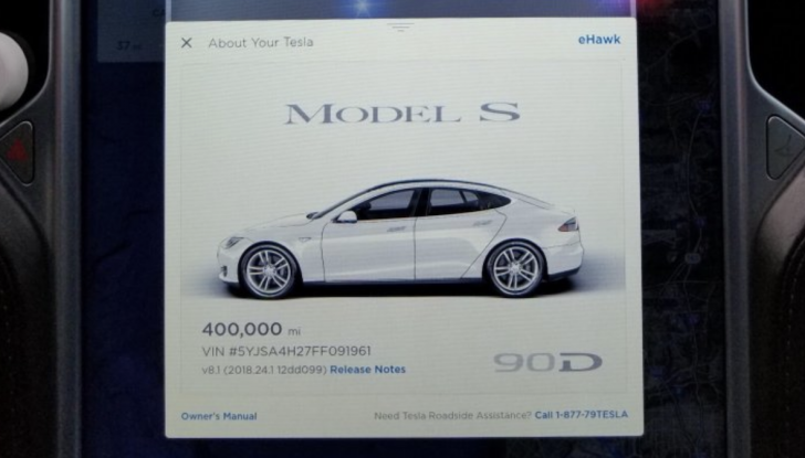 Tesla Model S del 2015 con 645.000Km: il report della manutenzione - Foto 3 di 9