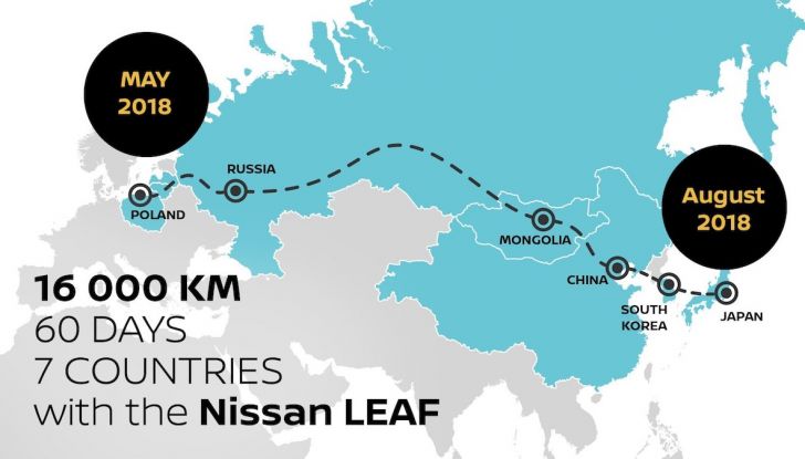 Nissan Leaf: 16.000Km in un viaggio dalla Polonia al Giappone con Marek Kaminski - Foto 5 di 6