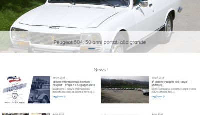 Nuovo portale WEB per i 20 anni  del Club Storico Peugeot Italia