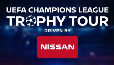 Nissan guida lo UEFA Champions League Trophy Tour