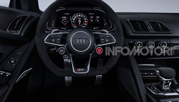 Nuova Audi R8 2019 Coupé e Spider: il V10 aspirato arriva a 620CV - Foto 19 di 30