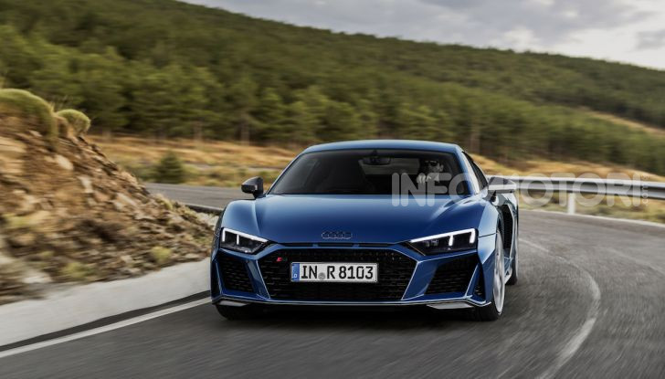 Nuova Audi R8 2019 Coupé e Spider: il V10 aspirato arriva a 620CV - Foto 5 di 30