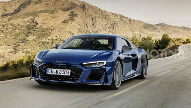 Nuova Audi R8 2019 Coupé e Spider: il V10 aspirato arriva a 620CV - Foto 2 di 30