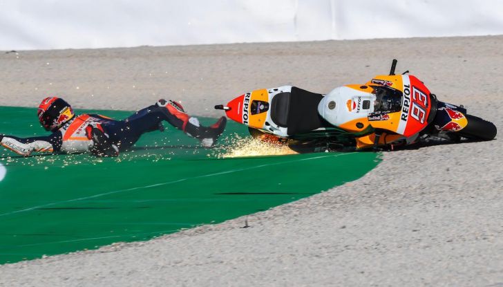 MotoGP, Marc Marquez insegna ai piloti: cadete per essere più forti - Foto 2 di 9