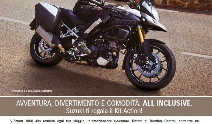 Suzuki, offerte sulla gamma V-Strom 650 ABS e XT, SV650 ABS e scooter - Foto 4 di 7