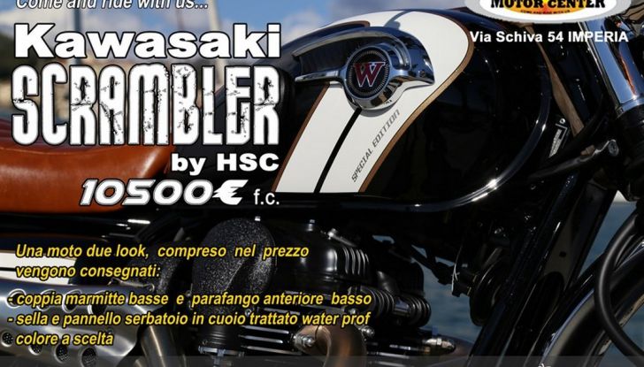 Kawasaki W800 Scrambler HSC: omologata e dal prezzo umano - Foto 7 di 7