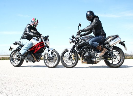 Ducati Monster 1100 vs Triumph Street Triple R