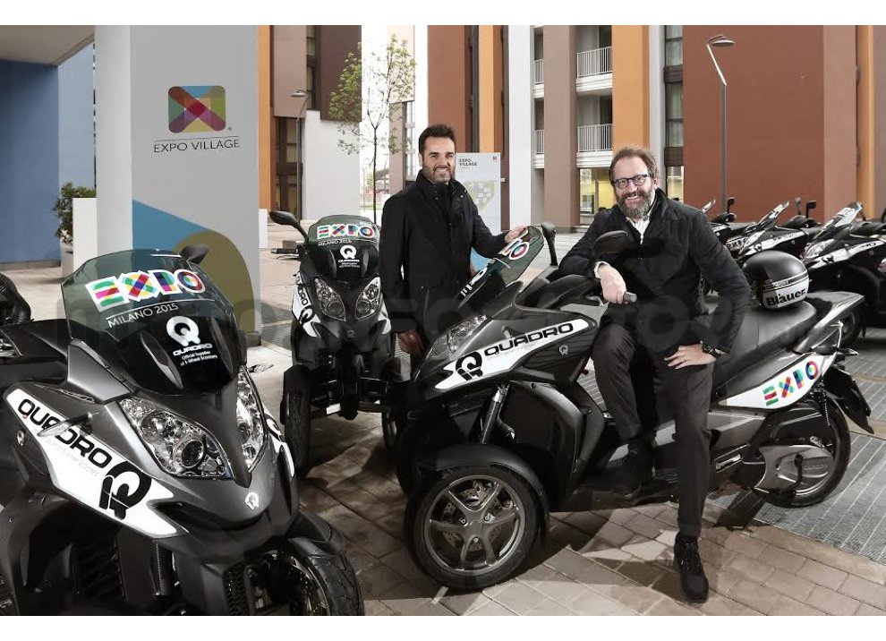 Expo Milano 2015: Quadro è fornitore ufficiale di scooter a tre ruote
