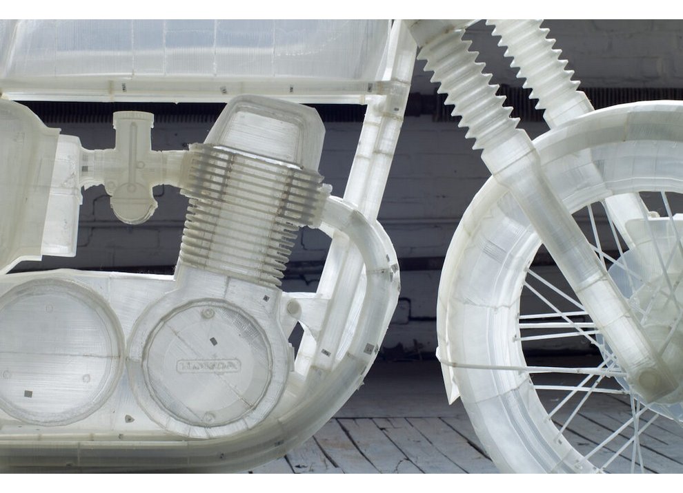 Jonathan Brand e la stampante 3D Ultimaker danno vita ad una Honda CB500 del 1972. - Foto 2 di 3